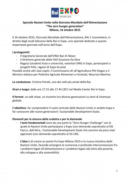 Speciale RAI Nazioni Unite