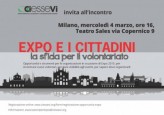 EXPO Milano – Mondo del Volontariato, quali opportunita’?