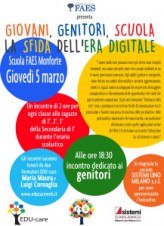 Giovani, genitori, scuola: la sfida dell’era digitale